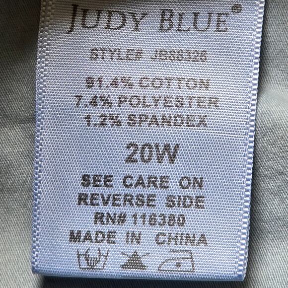 Judy Blue Women’s Control Top Skinny Fit Jeans, Size 20W - Picture 5 of 9